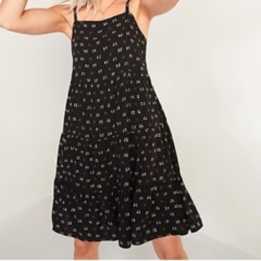 Old Navy Paisley Ruffle Hem Dress